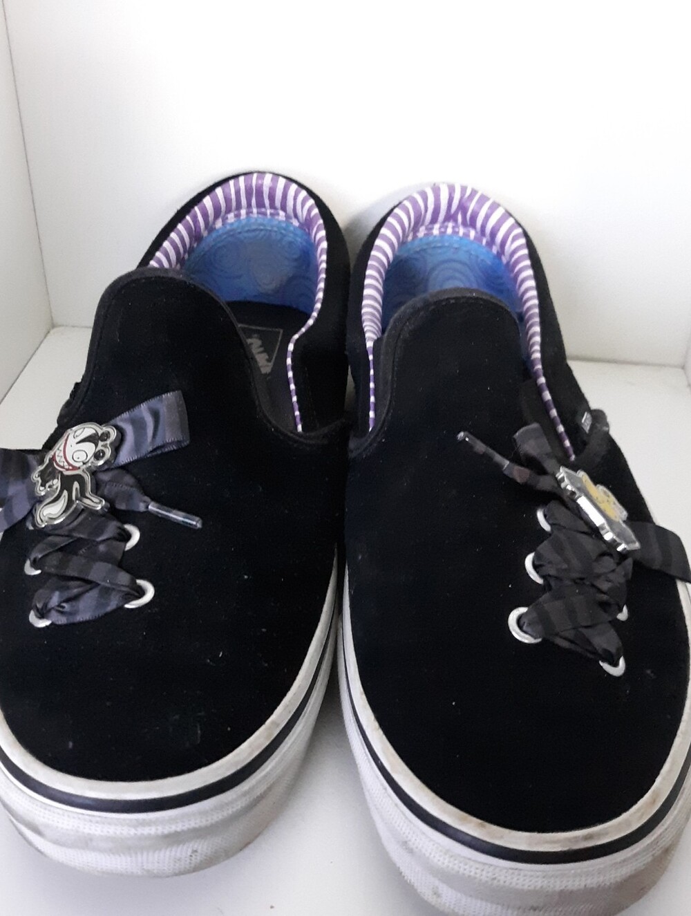 Vans The Nightmare Before Christmas Slip-On Lace Shoes Mens 9 Womens 10.5